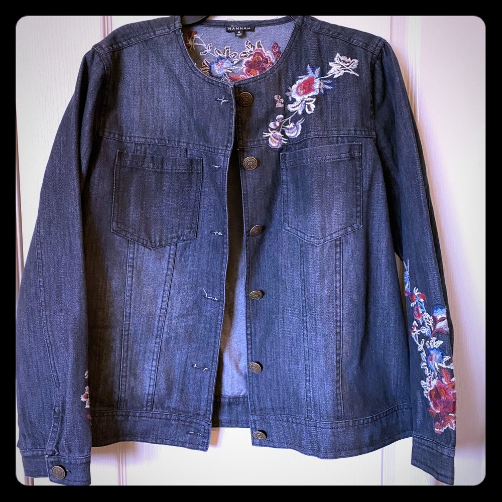 Hannah Black Jean Jacket